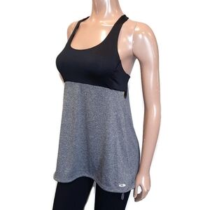 3/$20 Champion Racerback A-Line Sporty Athletic Tank Top Womens Small Black Grey